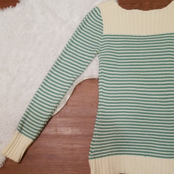 Old Navy Chunky Knit Sweater Large EUC Green Green - Picture 7 of 8